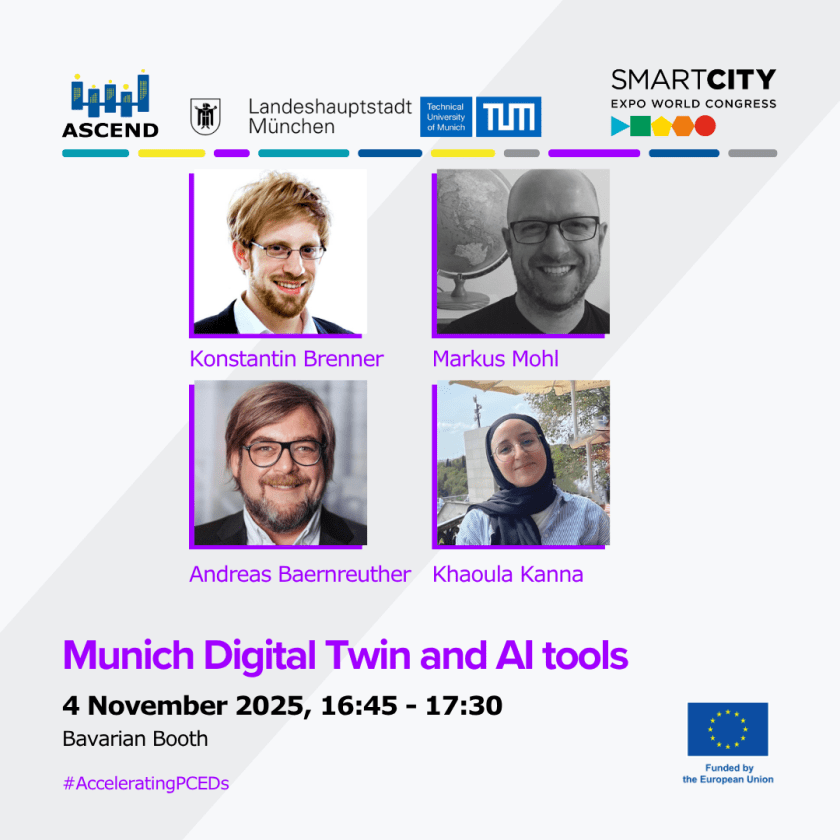 Designing a PCED: How Digital Twin and AI tools are used in Munich’s ASCEND Project
