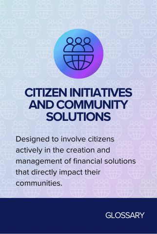 Citizen initiatives and community solutions back card