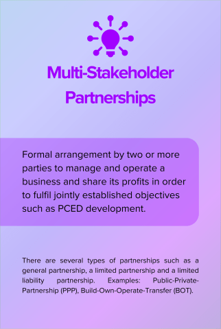 Multi-Stakeholder Partnerships back card