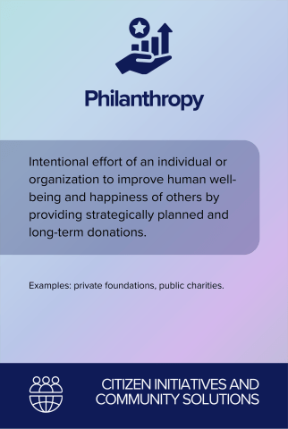 Philanthropy back card