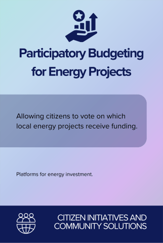 Participatory Budgeting for Energy Projects back card