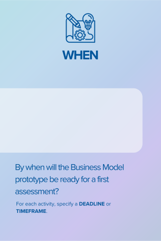 When - prototype back card