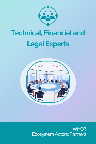 Technical, Financial and Legal Experts front card
