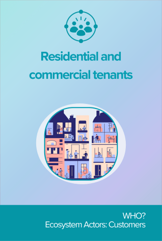 Residential and commercial tenants front card