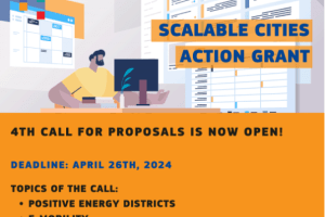 OPEN NOW – Scalable Cities Action Grant Round 4 on promoting positive energy districts and e-mobility solutions